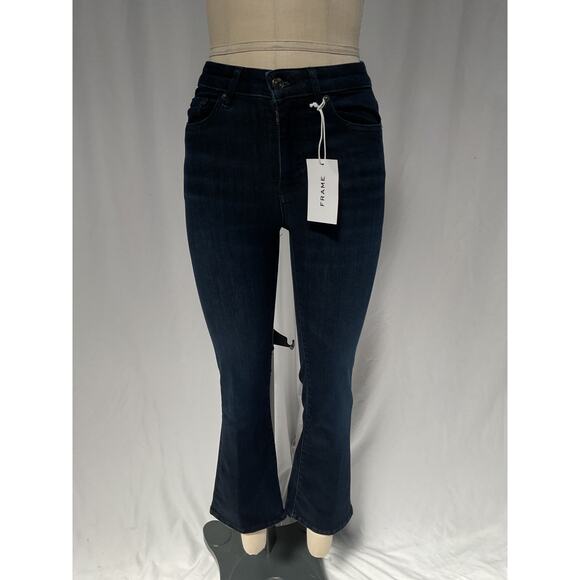 Frame 'Le' Blue Crop Mini Boot Size 24 - NWT - Picture 2 of 5